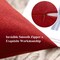 Pack of 2 Decorative Outdoor Solid Waterproof Throw Pillow Covers Faux Linen Garden Farmhouse Cushion Cases for Patio Tent Balcony Couch Sofa 18x18 inch Red